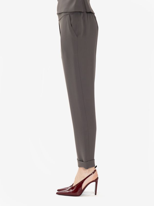 P.A.R.O.S.H. Pantalone sigaretta cady Grigio