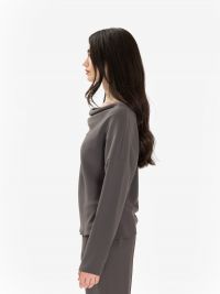 P.A.R.O.S.H. Blusa cady scollo omerale Grigio