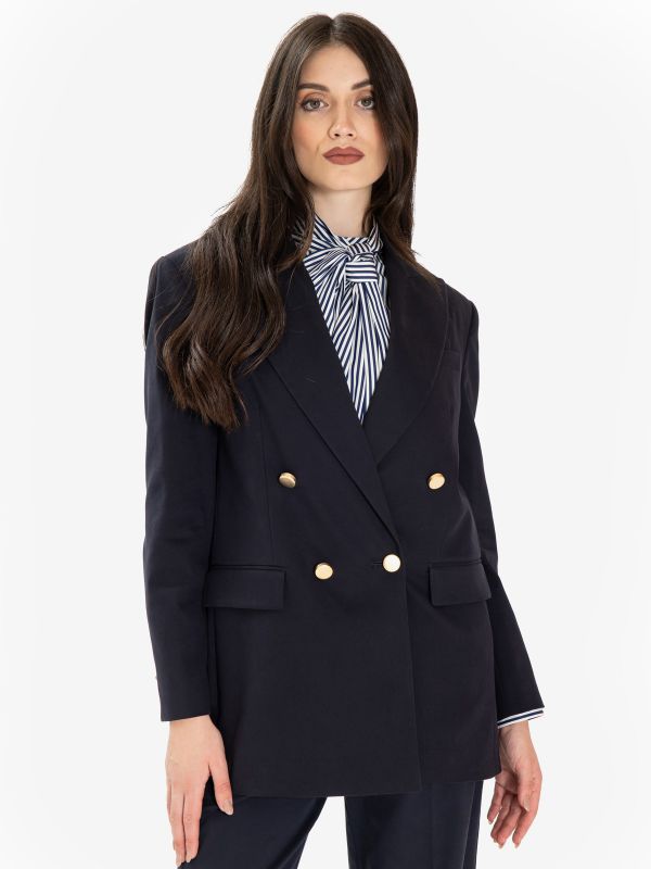 P.A.R.O.S.H. Blazer doppiopetto con bottoni over Blu
