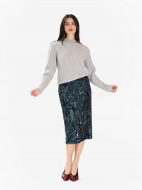 P.A.R.O.S.H. Gonna longuette paillettes Blu P.A.R.O.S.H. Gonna longuette paillettes Blu