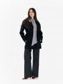 MAX MARA STUDIO Cappotto lungo alpaca doppiopetto Bordeaux