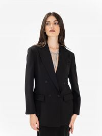 P.A.R.O.S.H. Blazer over cady doppiopetto Nero