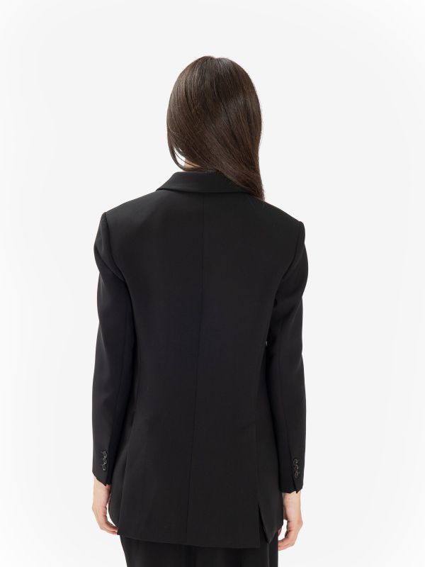 P.A.R.O.S.H. Blazer over cady doppiopetto Nero