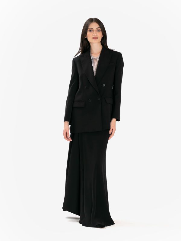 P.A.R.O.S.H. Blazer over cady doppiopetto Nero