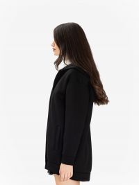 P.A.R.O.S.H. Felpa neoprene con cappuccio over Nero