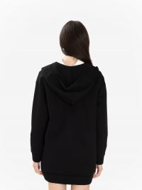 P.A.R.O.S.H. Felpa neoprene con cappuccio over Nero