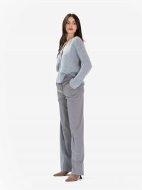 ERIKA CAVALLINI Pantalone palazzo frescolana Grigio