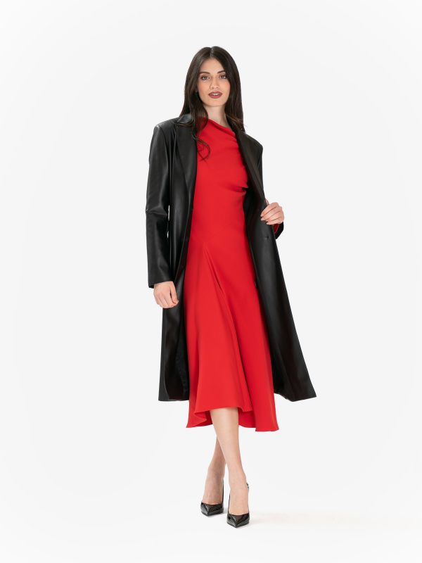 ERIKA CAVALLINI Cappotto ecopelle Nero ERIKA CAVALLINI Cappotto ecopelle Nero