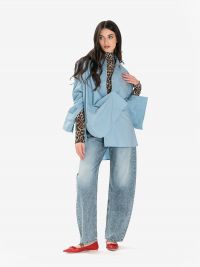 ERIKA CAVALLINI Jeans palazzo blu chiaro