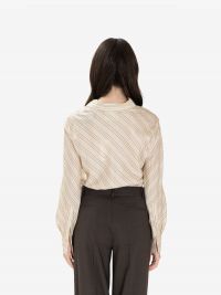ERIKA CAVALLINI Camicia a righe Beige