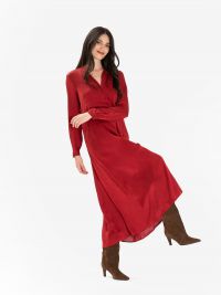 MOMONI' Abito seta m/l lungo Rosso