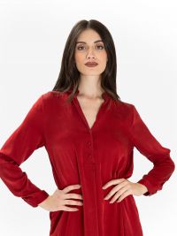 MOMONI' Abito seta m/l lungo Rosso