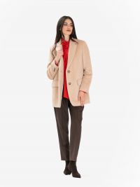 PESERICO Cappotto corto alpaca Beige