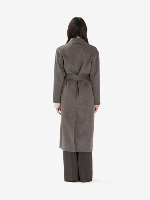 P.A.R.O.S.H. Cappotto lungo a vestaglia Marrone