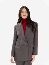 P.A.R.O.S.H. Blazer over cady doppiopetto Grigio