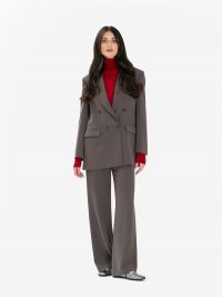 P.A.R.O.S.H. Blazer over cady doppiopetto Grigio