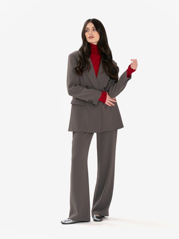 P.A.R.O.S.H. Pantalone palazzo cady Grigio