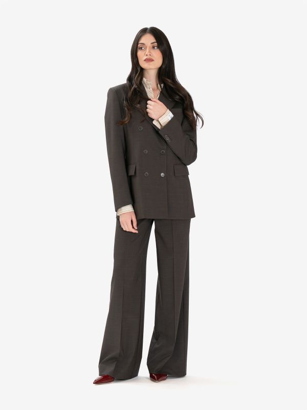 P.A.R.O.S.H. Pantalone palazzo frescolana Marrone