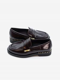 A.S.H. Mocassino con borchie Bordeaux