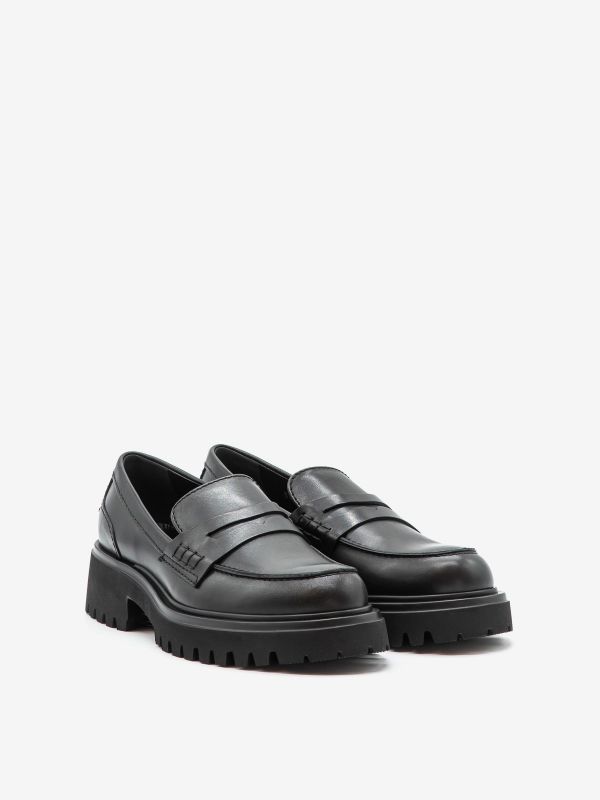 GUGLIELMO ROTTA Mocassino pelle Nero GUGLIELMO ROTTA Mocassino pelle Nero