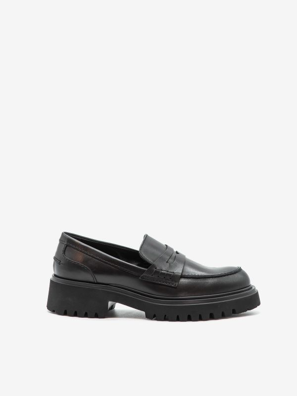 GUGLIELMO ROTTA Mocassino pelle Nero GUGLIELMO ROTTA Mocassino pelle Nero