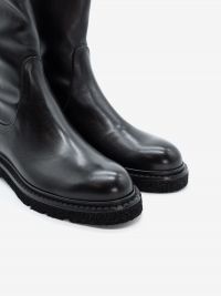 GUGLIELMO ROTTA Stivaletto pelle + cerniera posteriore Nero