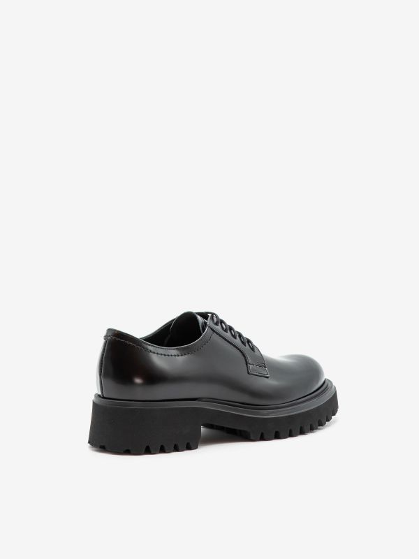 GUGLIELMO ROTTA Francesina pelle Nero