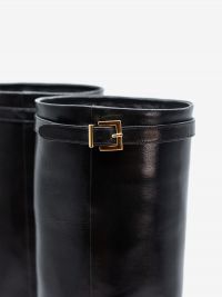 LELLA BALDI Stivale tc 70 pelle + fibbia Nero