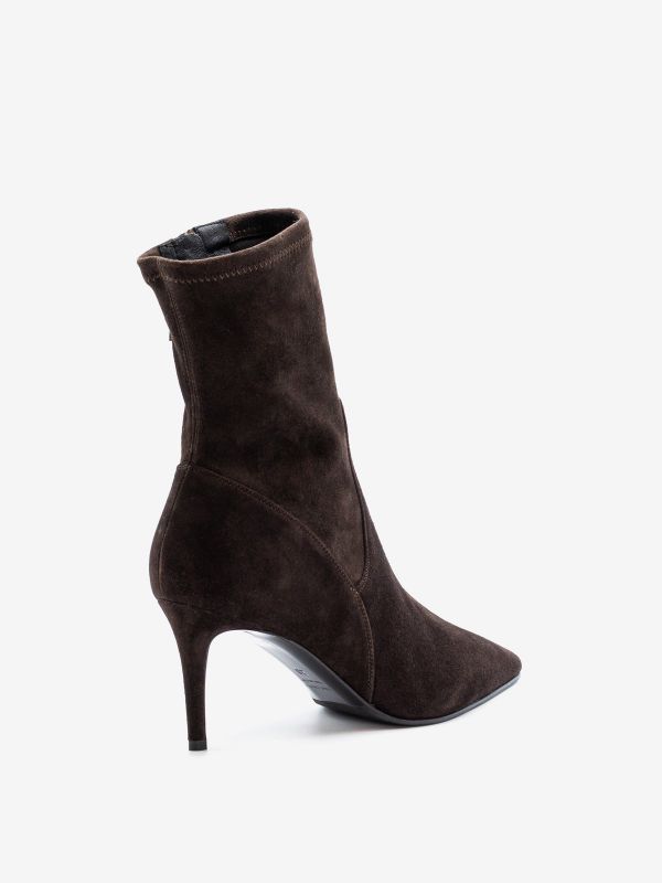 LELLA BALDI Stivaletto tc 80 camoscio elasticizzato Testa di moro LELLA BALDI Stivaletto tc 80 camoscio elasticizzato Testa di moro