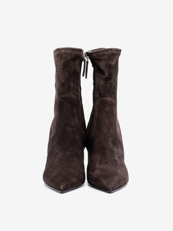 LELLA BALDI Stivaletto tc 80 camoscio elasticizzato Testa di moro