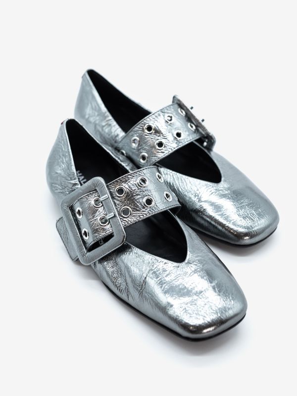 HALMANERA Ballerina acciaio con fibbia