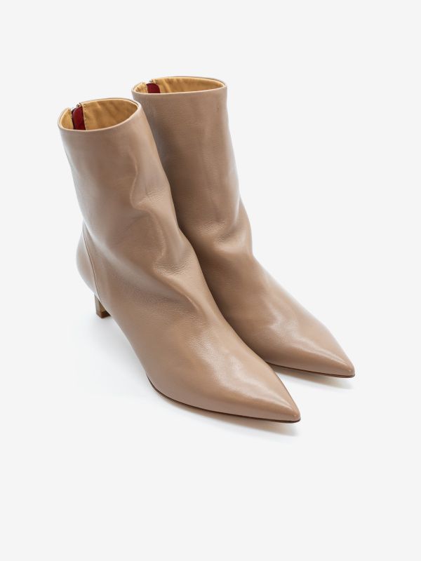 HALMANERA Stivaletto a punta tc 50 pelle Beige HALMANERA Stivaletto a punta tc 50 pelle Beige