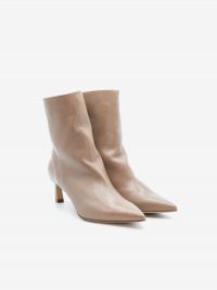 HALMANERA Stivaletto a punta tc 50 pelle Beige