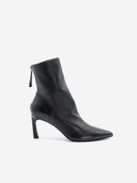 HALMANERA Stivaletto a punta tc 70 pelle Nero