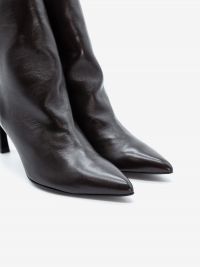 HALMANERA Stivaletto a punta tc 70 pelle Testa di moro