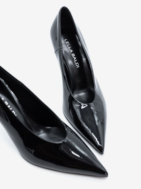 LELLA BALDI Decollete tc 70 vernice Nero