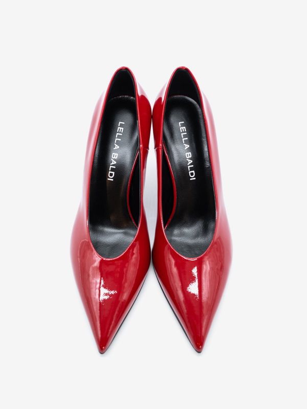 LELLA BALDI Decollete tc 70 vernice Rosso