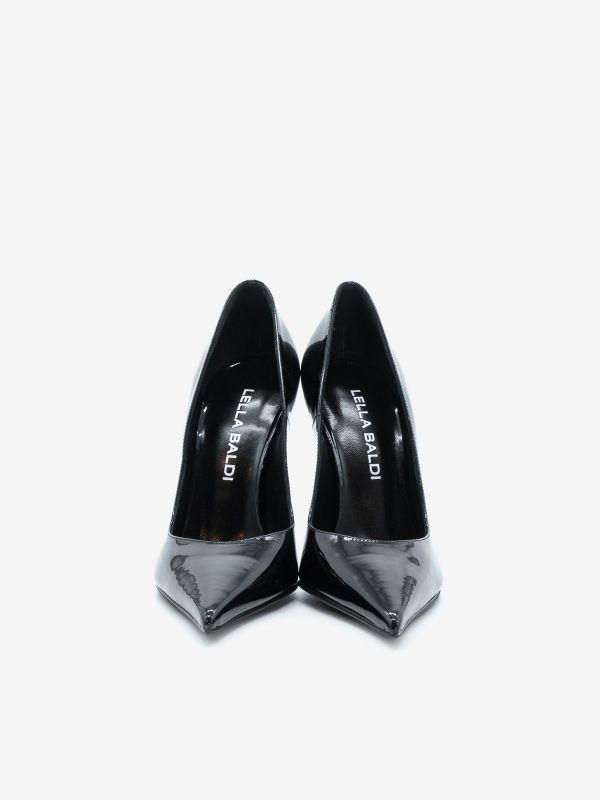 LELLA BALDI Decollete tc 9 vernice Nero