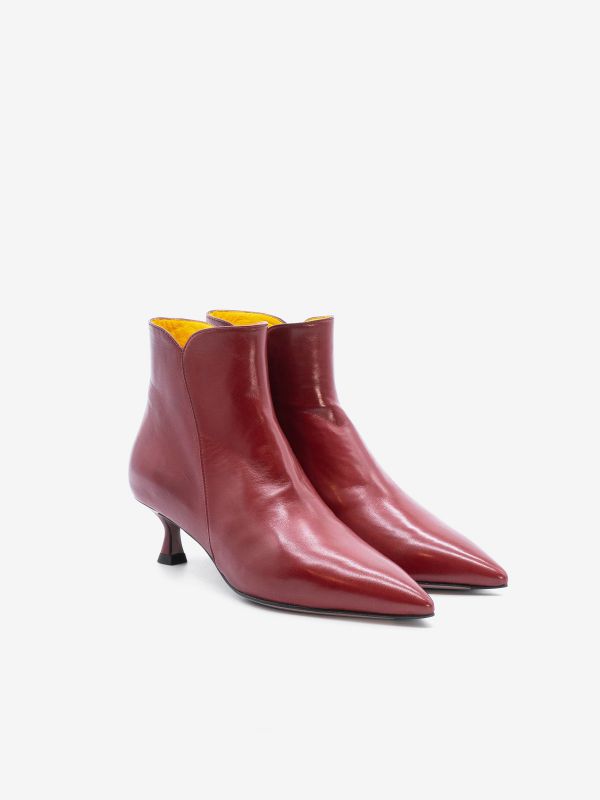 MARA BINI Stivaletto tc 5 a punta nappa Rosso MARA BINI Stivaletto tc 5 a punta nappa Rosso