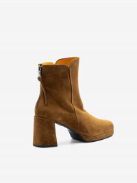 MARA BINI Stivaletto tc 60 camoscio con plateau Cuoio
