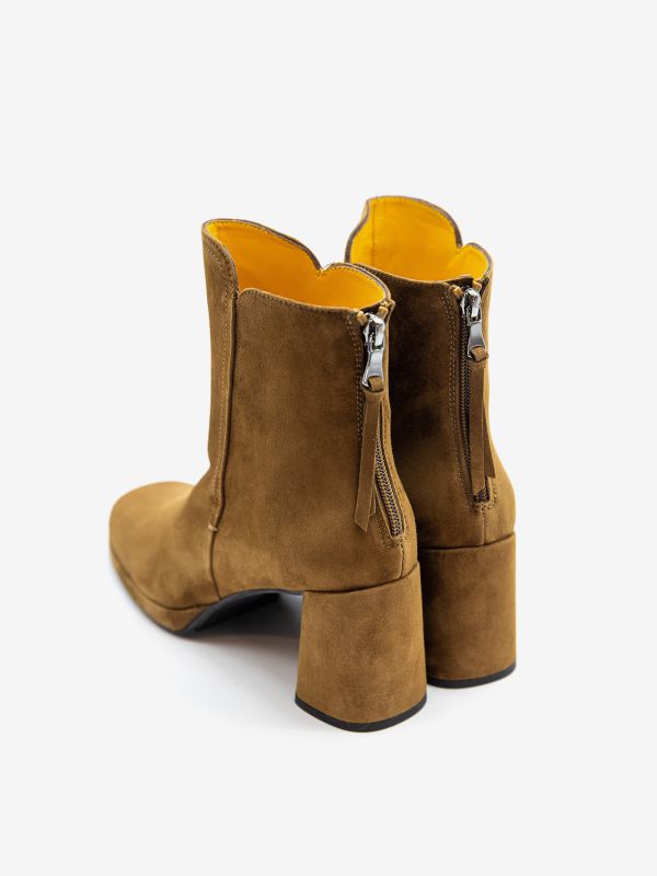 MARA BINI Stivaletto tc 60 camoscio con plateau Cuoio MARA BINI Stivaletto tc 60 camoscio con plateau Cuoio