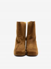 MARA BINI Stivaletto tc 60 camoscio con plateau Cuoio