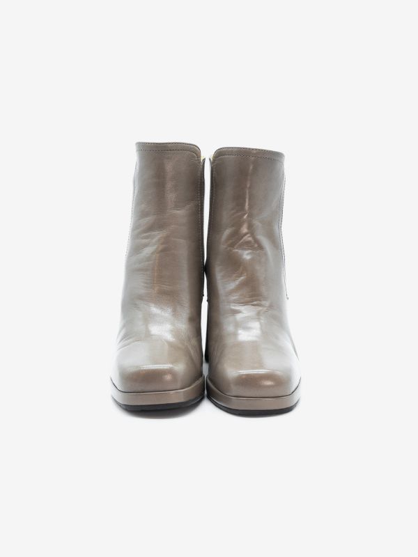 MARA BINI Stivaletto tc 60 pelle con plateau Tortora MARA BINI Stivaletto tc 60 pelle con plateau Tortora