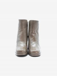 MARA BINI Stivaletto tc 60 pelle con plateau Tortora