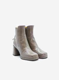 MARA BINI Stivaletto tc 60 pelle con plateau Tortora