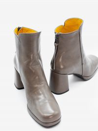 MARA BINI Stivaletto tc 60 pelle con plateau Tortora