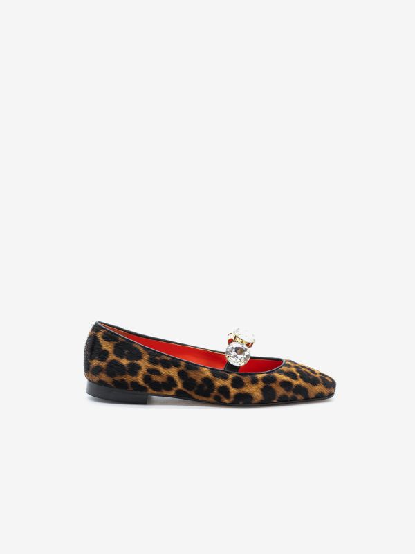 PROSPERINE Ballerina tc 10 cavallino maculato + strass PROSPERINE Ballerina tc 10 cavallino maculato + strass