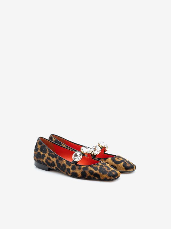PROSPERINE Ballerina tc 10 cavallino maculato + strass PROSPERINE Ballerina tc 10 cavallino maculato + strass