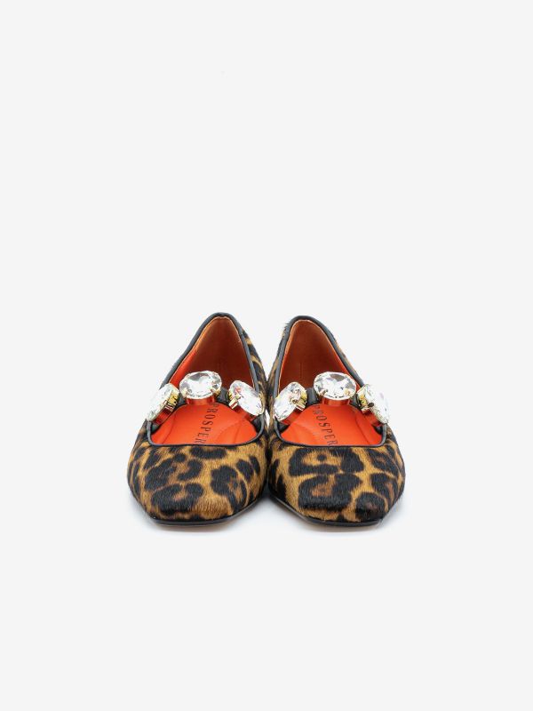 PROSPERINE Ballerina tc 10 cavallino maculato + strass PROSPERINE Ballerina tc 10 cavallino maculato + strass