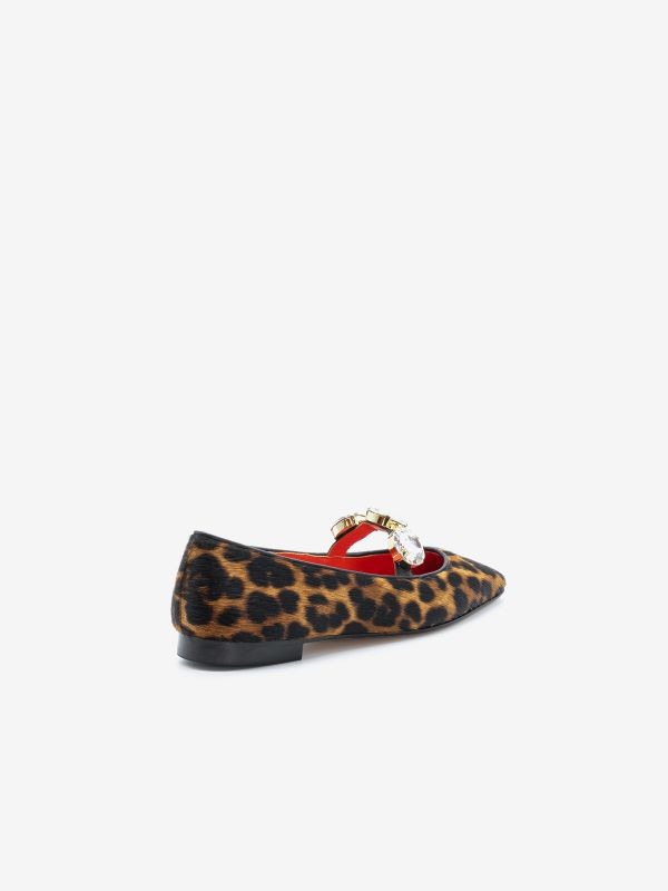 PROSPERINE Ballerina tc 10 cavallino maculato + strass PROSPERINE Ballerina tc 10 cavallino maculato + strass